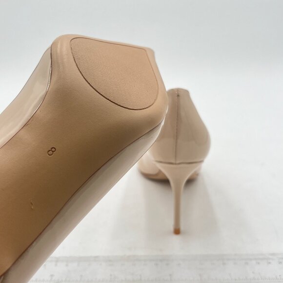 YDN Women Chic Pointed Closed Toe Mid Heel Pumps Slip on Stilettos Slide Dress S - Picture 5 of 7